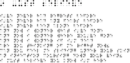 i must believe (in Braille)